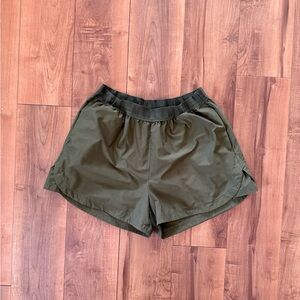 Madewell Dark Green Athletic Shorts